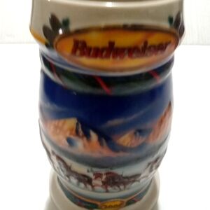 Budweiser Christmas Mug vintage Year 2000